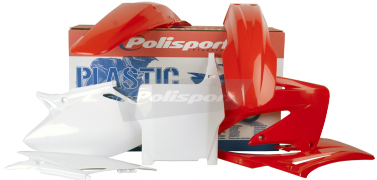 Plastic Kit - Original Red/White - For 2004 Honda CRF450R - Click Image to Close