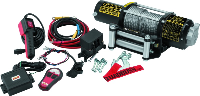 QuadBoss Winch 5000Lb W/ Cable - Click Image to Close