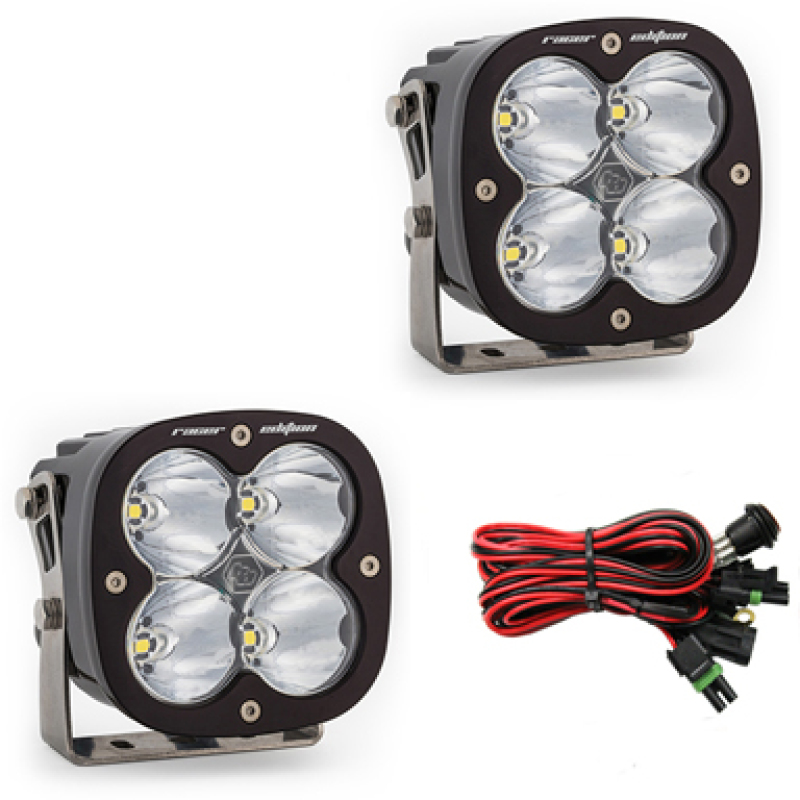 XL Racer Edition High Speed Spot Pair LED Light Pods - Clear - Click Image to Close