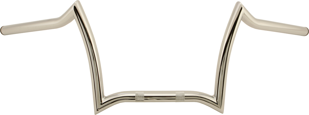 Z-Bar Handlebar 1" Knurl 33"W 9" Rise Chrome - Click Image to Close