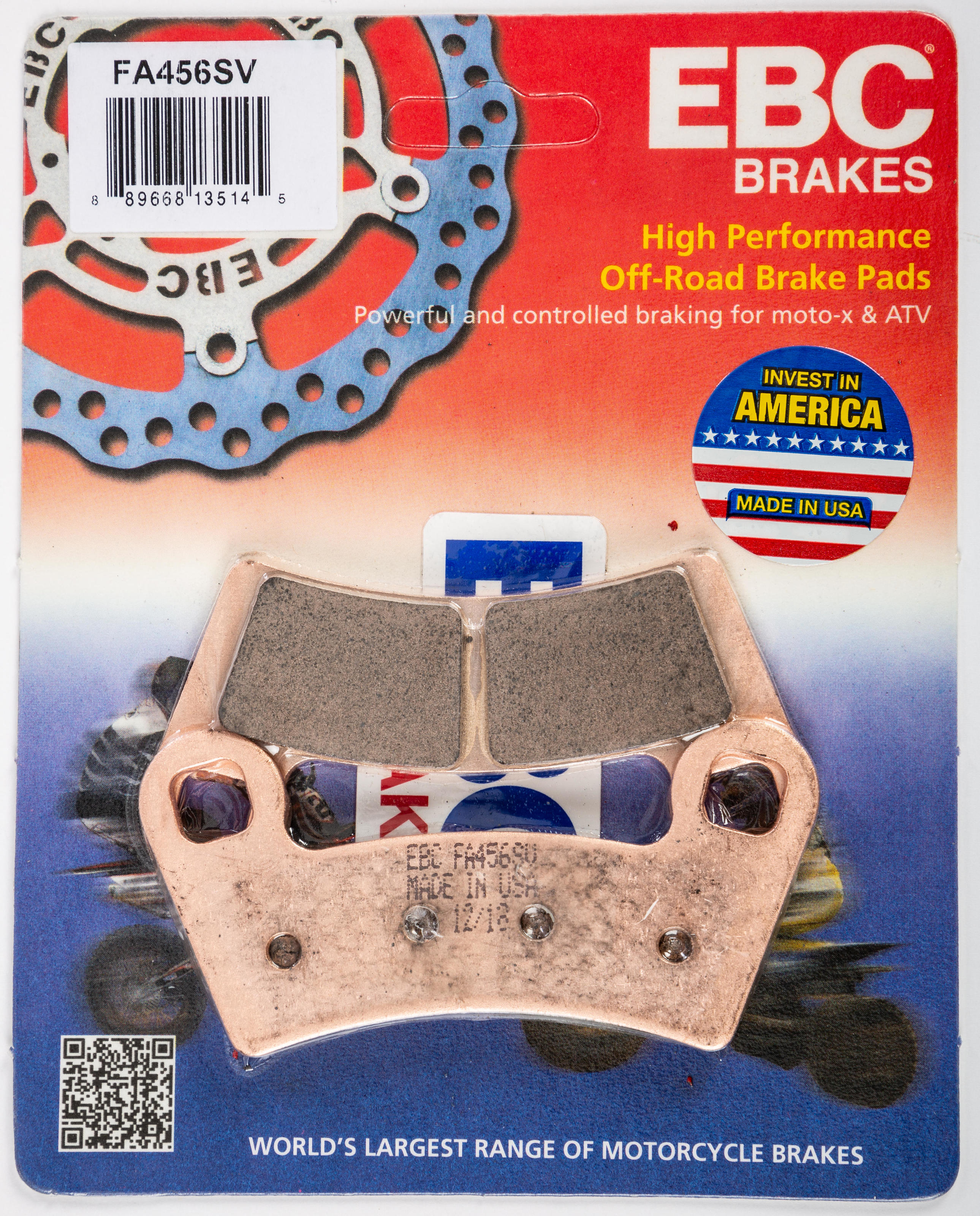 2008 Polaris Outlaw 450 S Front Left/Right SV Brake Pads - Click Image to Close