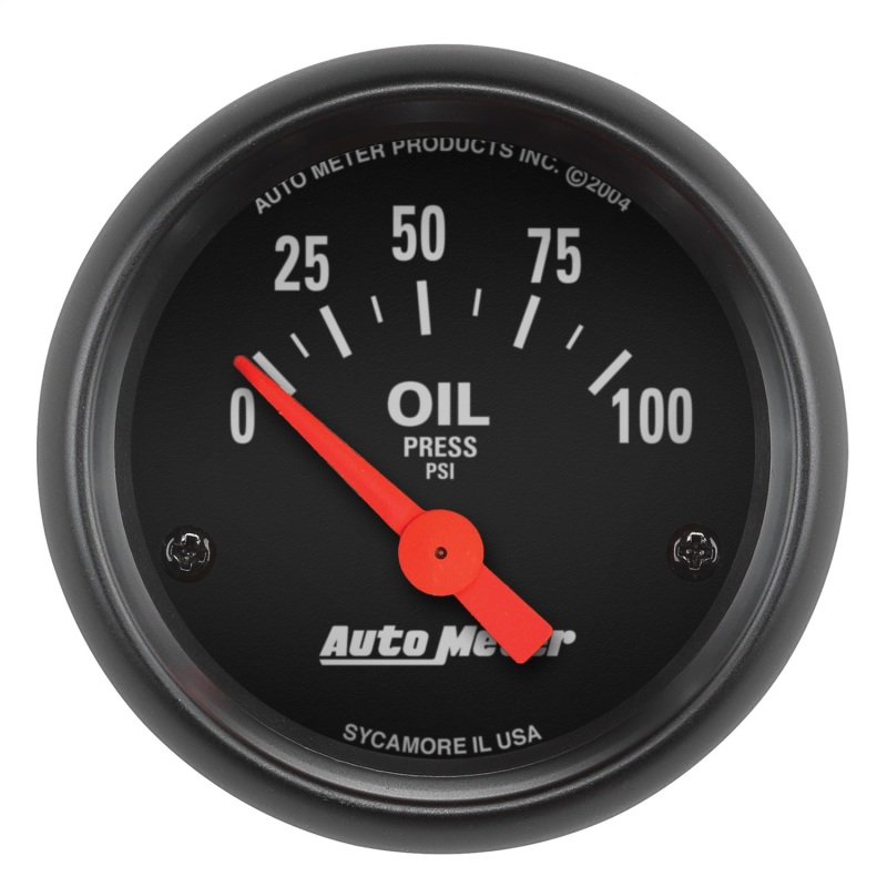 Z-series 52mm / 2-1/16" 0-100psi Oil Pressure Gauge w/ Sender - Click Image to Close