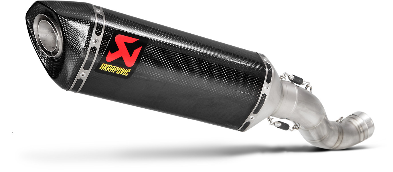 Titanium & Carbon Fiber Slip On Exhaust - For 15-16 Aprilia RSV4 RR & RF - Click Image to Close