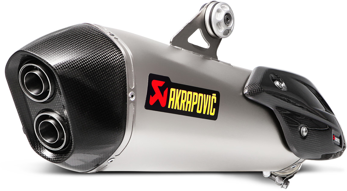 Titanium Slip On Exhaust - For 16-17 BMW C650GT - Click Image to Close