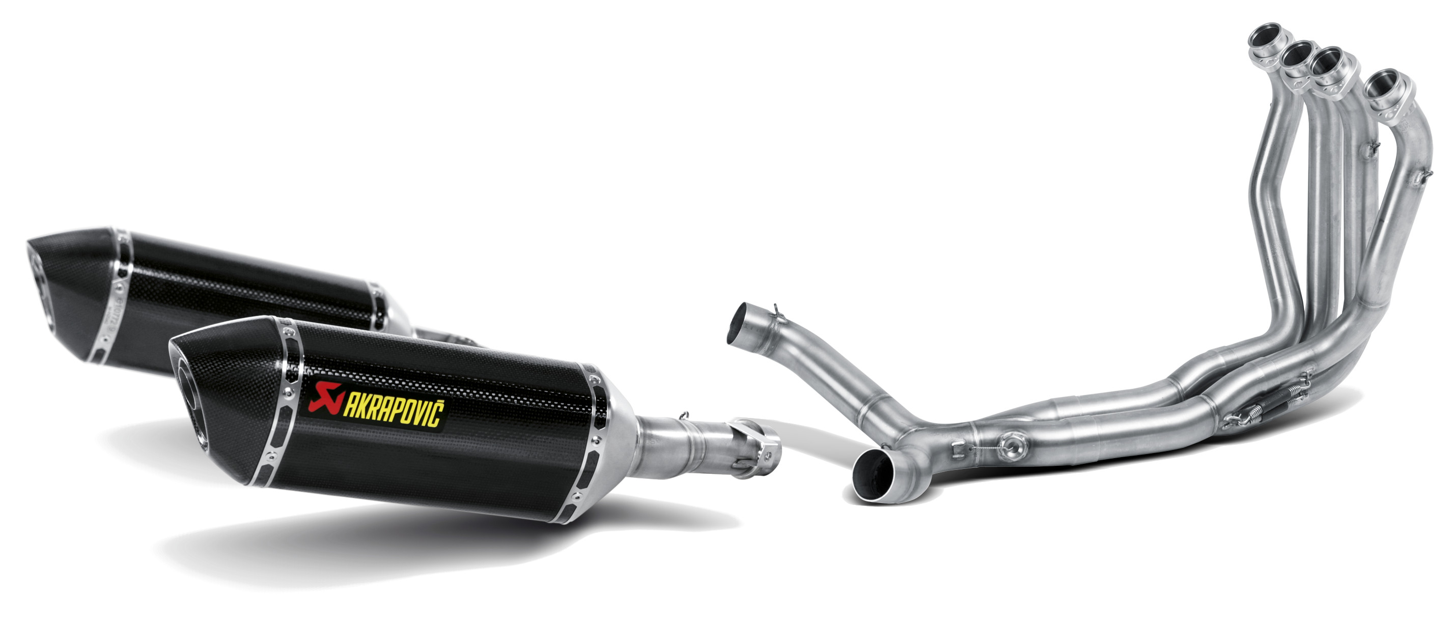 Carbon Fiber Dual Full Exhaust - For 10-13 Kawasaki Ninja 1000 / Z1000 - Click Image to Close