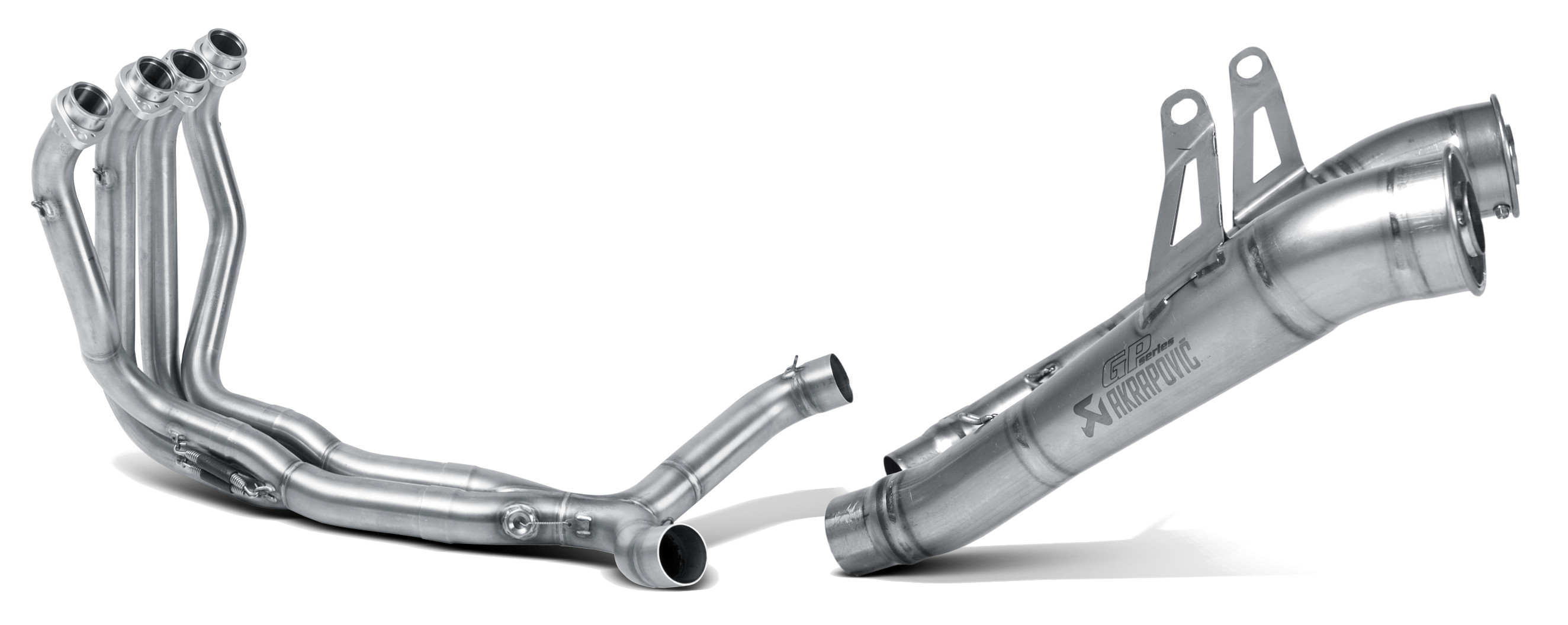 Titanium Megaphone Dual Full Exhaust - For 10-13 Kawasaki Ninja 1000 / Z1000 - Click Image to Close