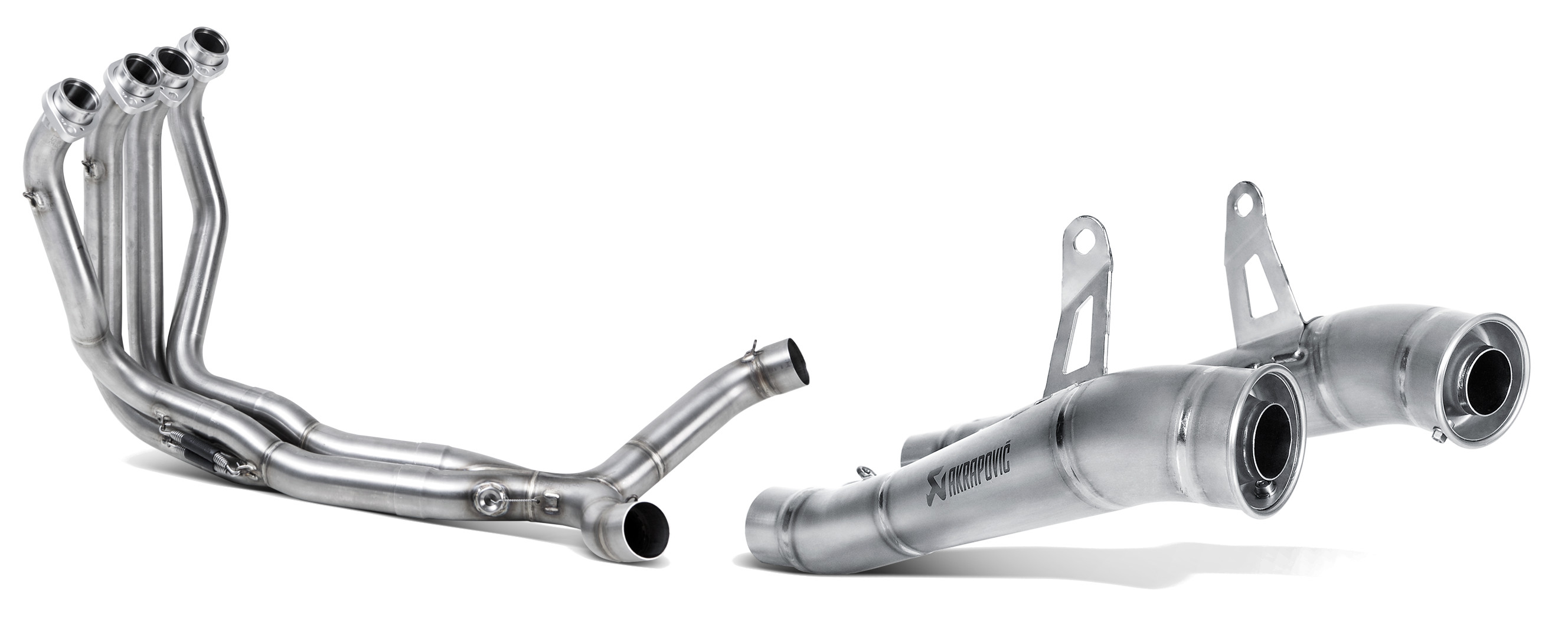 Titanium Megaphone Dual Full Exhaust - For 14-16 Kawasaki Ninja 1000 / Z1000 - Click Image to Close