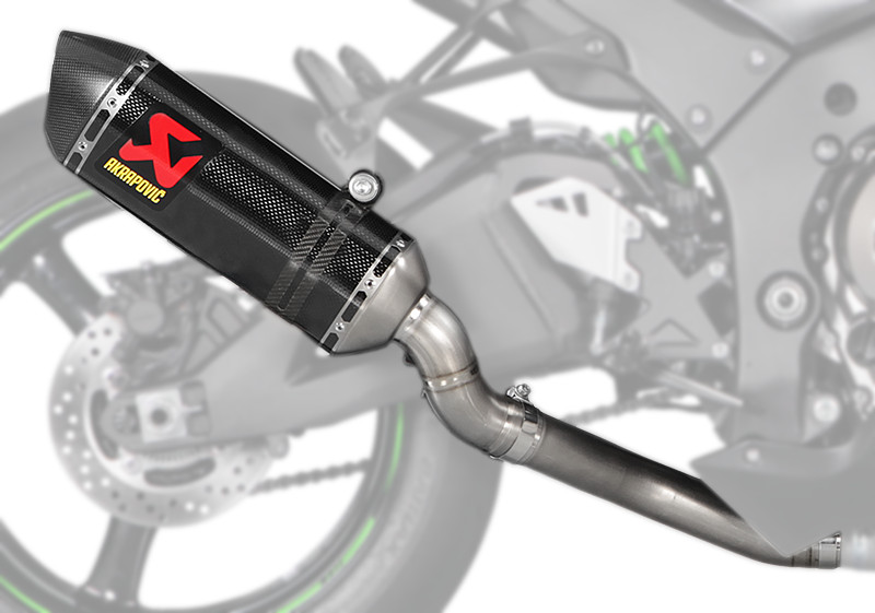 Carbon Fiber Slip On Exhaust - For 16-20 Kawasaki ZX10R - Click Image to Close