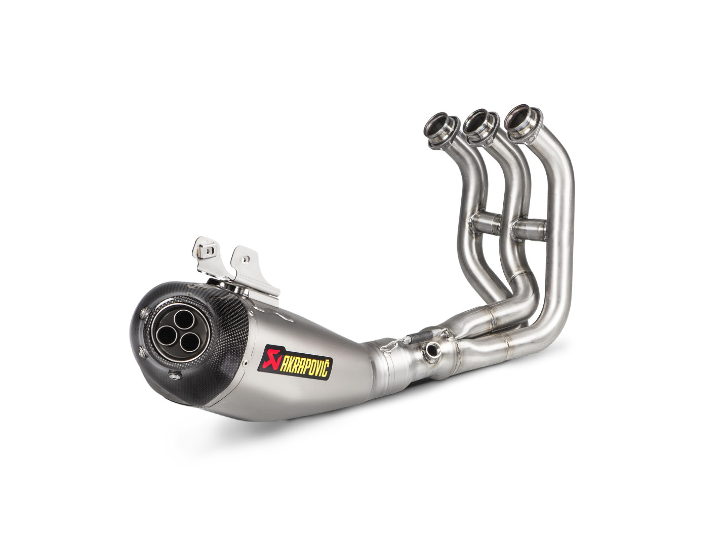 Racing Line Full Exhaust w/ Titanium Muffler & Carbon Fiber End Cap - For 14-20 Yamaha FZ09 FJ09 MT09 XSR900 Tracer - Click Image to Close