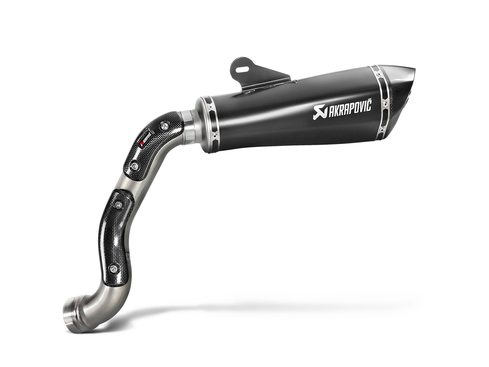 High Mount Titanium Black Slip On Exhaust - BMW R nine T - Click Image to Close