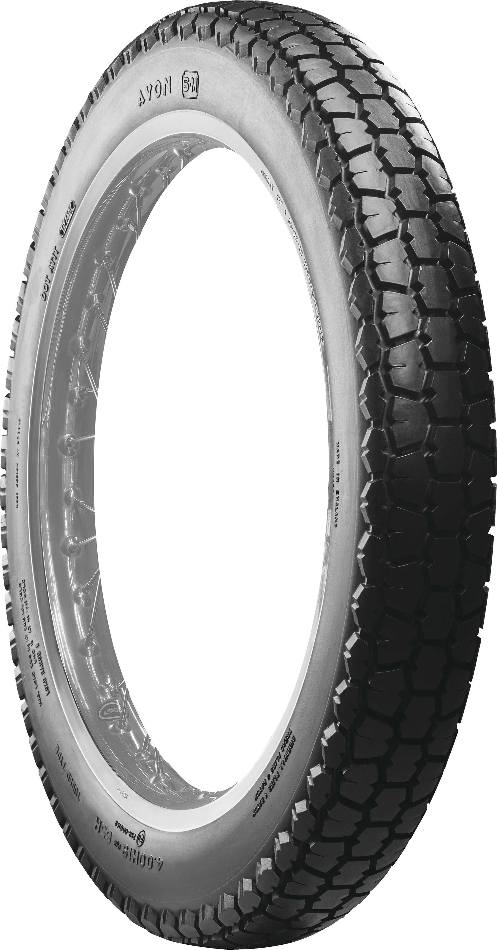 Safety Mileage Mk II AM7 4.00-19 65H Motorcycle Rear Tire - Click Image to Close