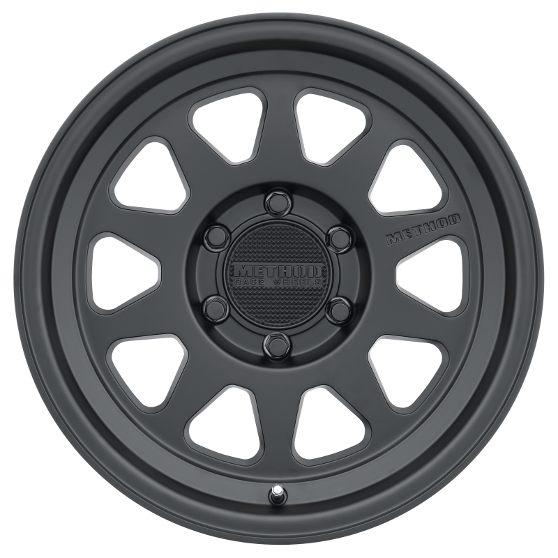 MR316 18x9 +18mm Offset 6x5.5 106.25mm CB Matte Black Wheel - Click Image to Close