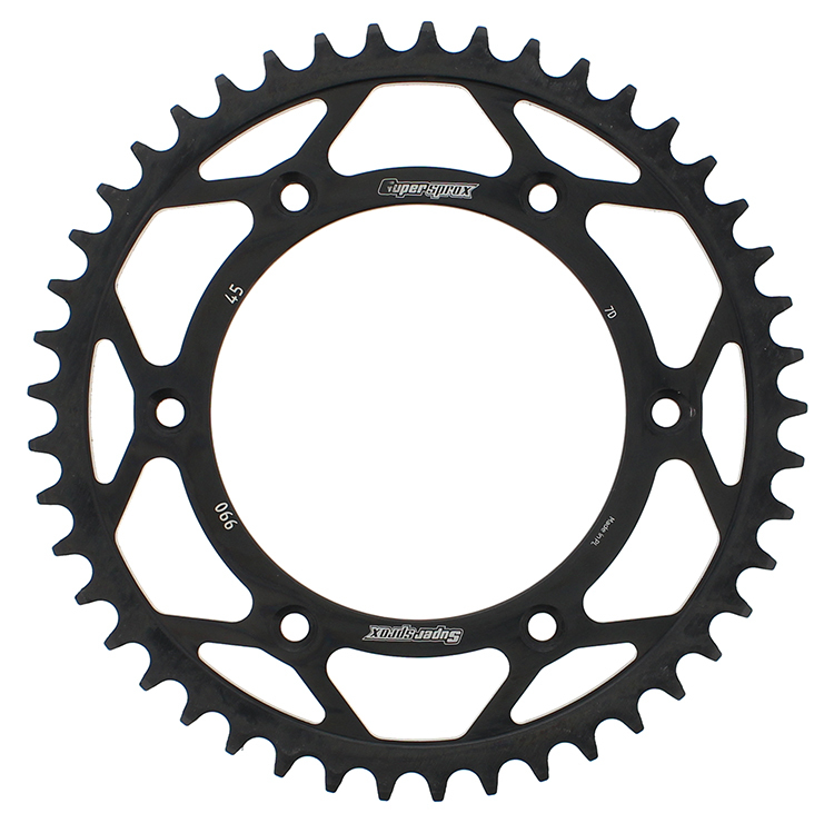 Rear Steel Sprocket 45T - Black - For 93-20 Husqvarna KTM Husaberg - Click Image to Close