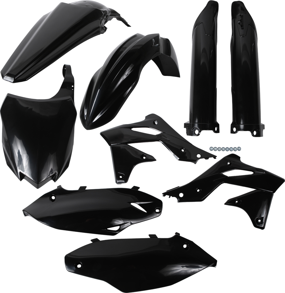 Full Plastic Kit - Black - For 13-16 Kawasaki KX250F - Click Image to Close