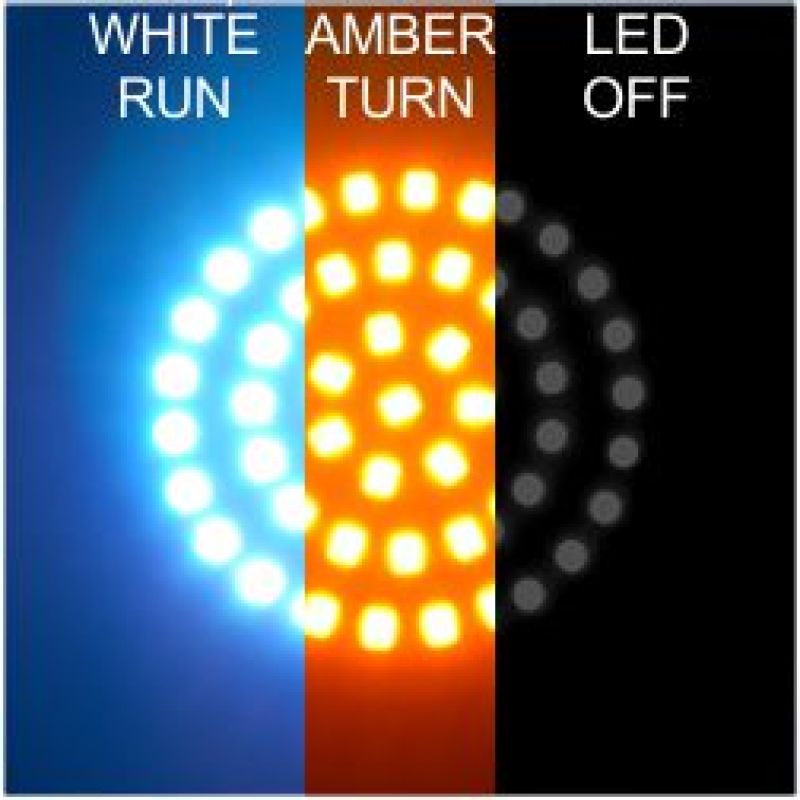 Letric Lighting Cvo Std Switchbacks Wht/Amb - Click Image to Close