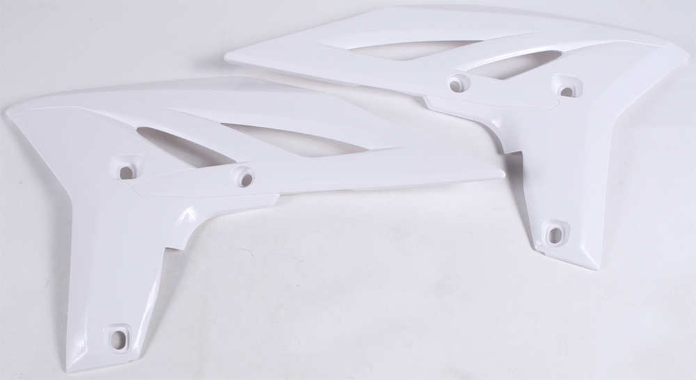 Radiator Shrouds - White - For 10-13 Yamaha YZ250F 11-15 WR450F - Click Image to Close