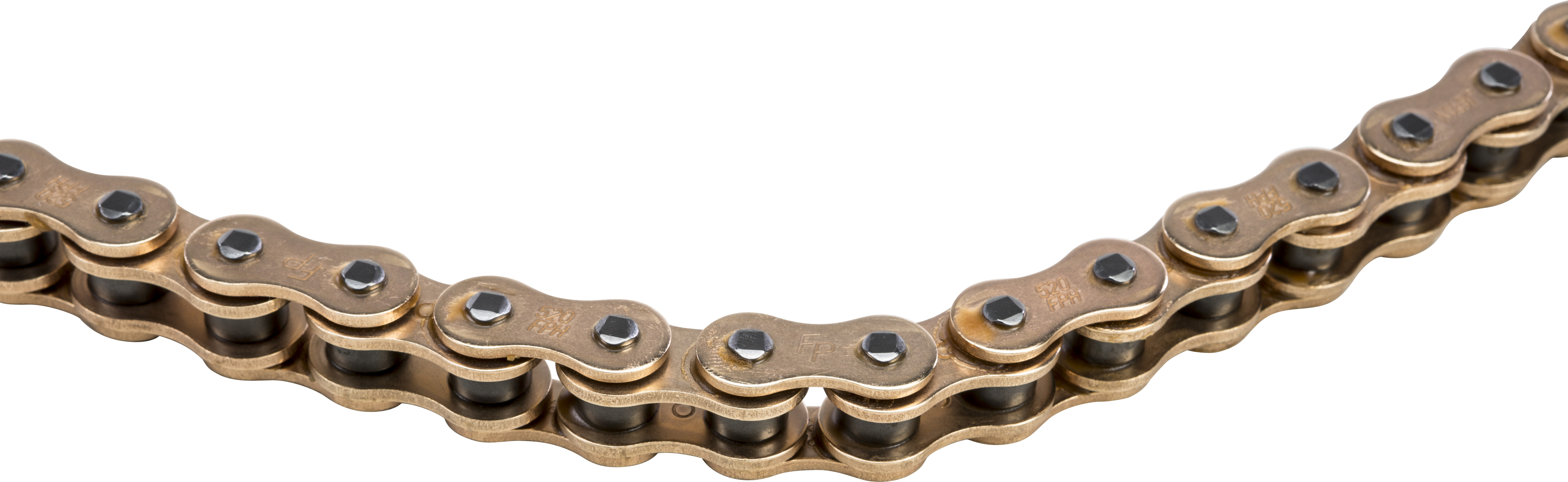 Heavy Duty Roller Chain 520 Pitch X 110 Links Gold - Click Image to Close