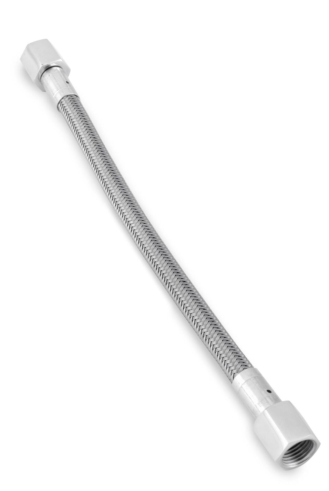 8" AN -6 Flare Universal Braided Stainless Steel Oil Line - Click Image to Close