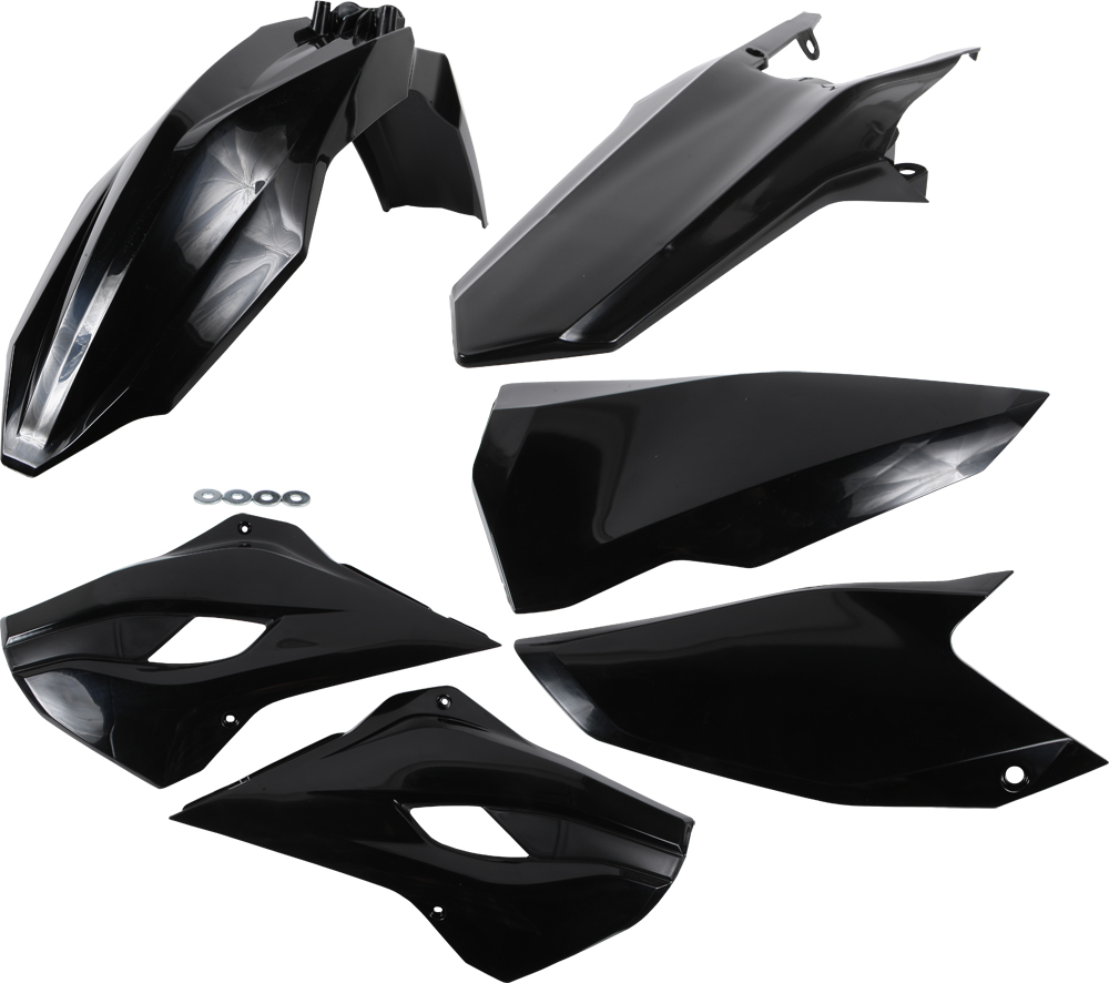 Black Plastic Kit - For 14-16 Husqvarna FC TC - Click Image to Close