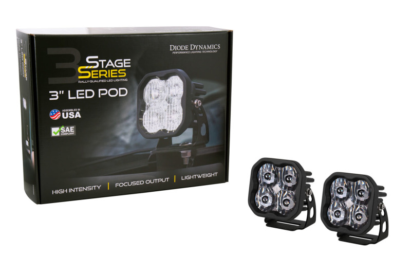 SS3 LED Pod Pro - White Combo Standard (Pair) - Click Image to Close