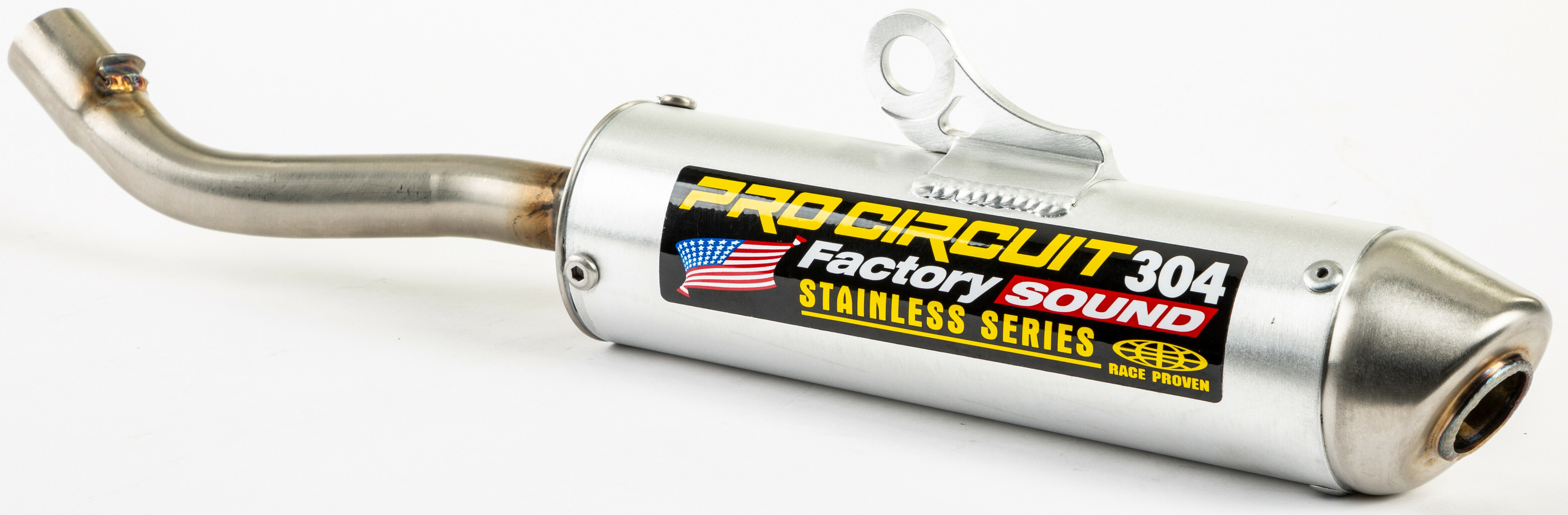 304 Slip On Exhaust Silencer - For 22-23 Yamaha YZ125 - Click Image to Close