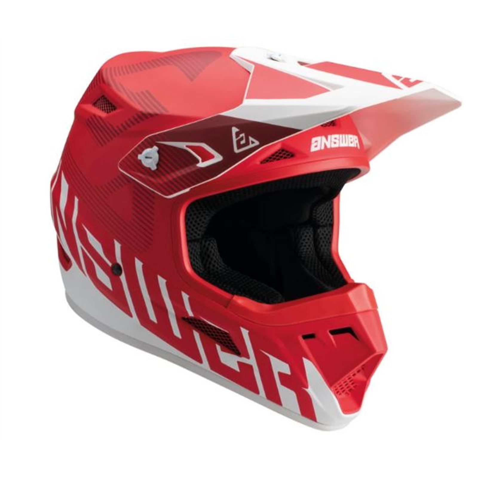 Answer AR1 V2 Bold Helmet Red/White Youth - Large - Click Image to Close