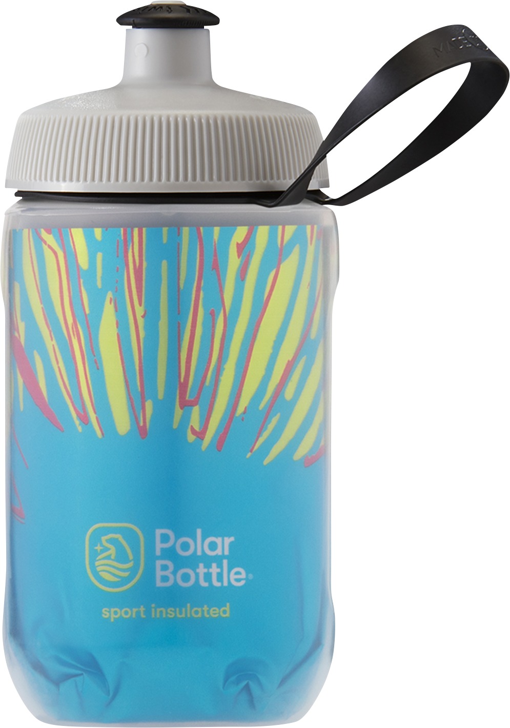 Kids Sport Insulated Fireworks Blue Water Bottle 12 oz - Click Image to Close