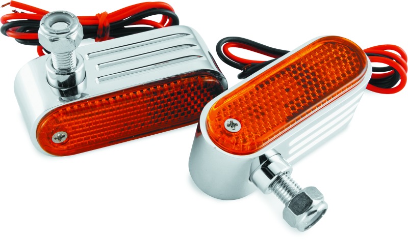 Marker/Side Lights 5/16in Mount Dual Bulb Amber - Click Image to Close