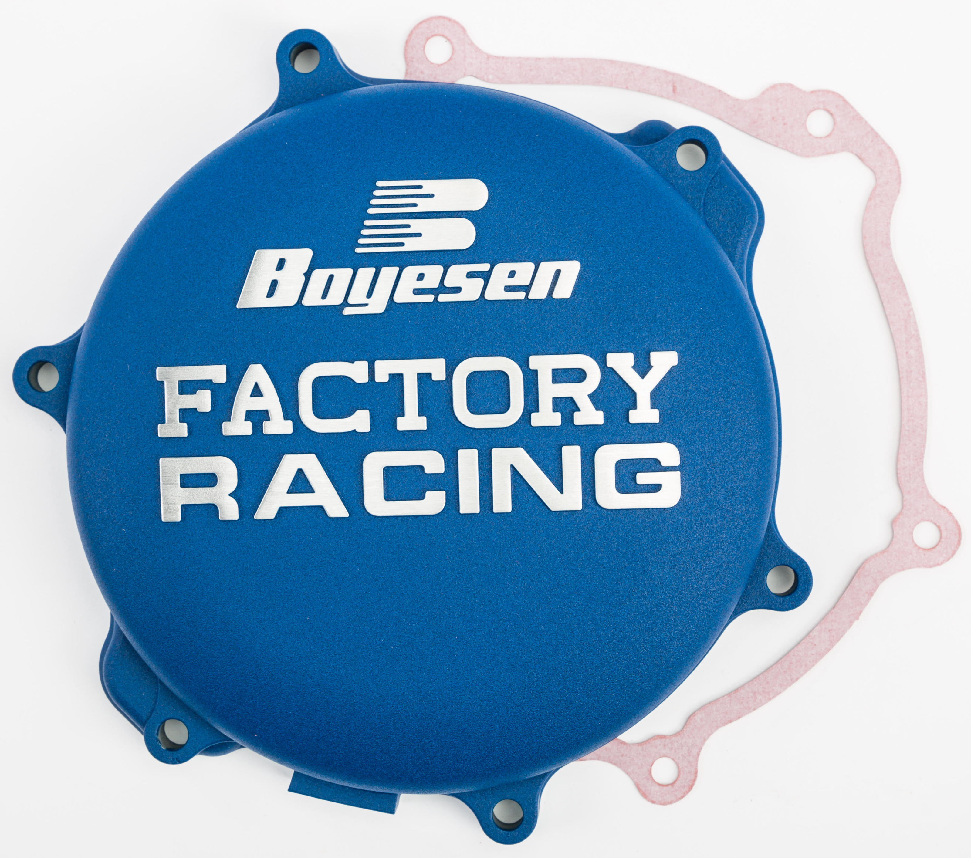 Factory Racing Clutch Cover Blue - For 05-20 Yamaha YZ125 - Click Image to Close