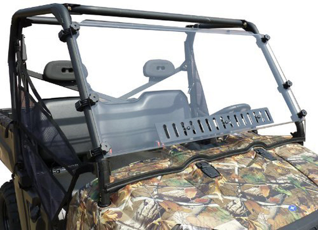 Full Windshield Hard Coat Dual Vent - For 14-16 Honda 700 Pioneer - Click Image to Close