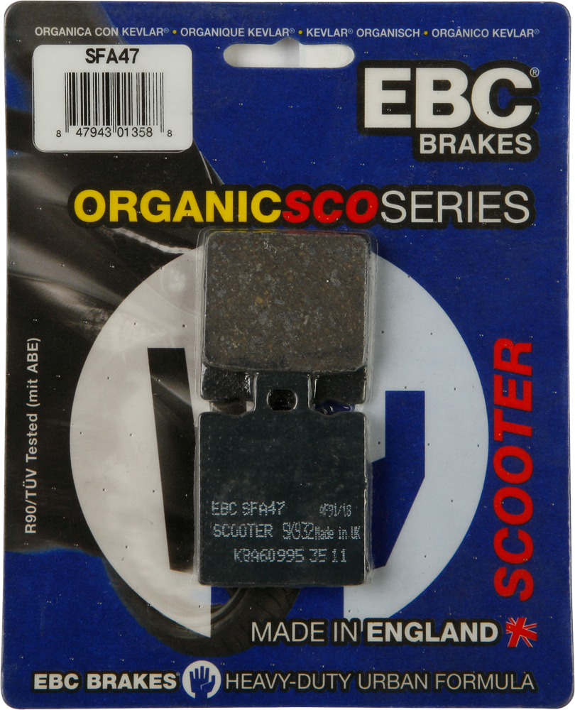 Standard Organic Brake Pads - Click Image to Close