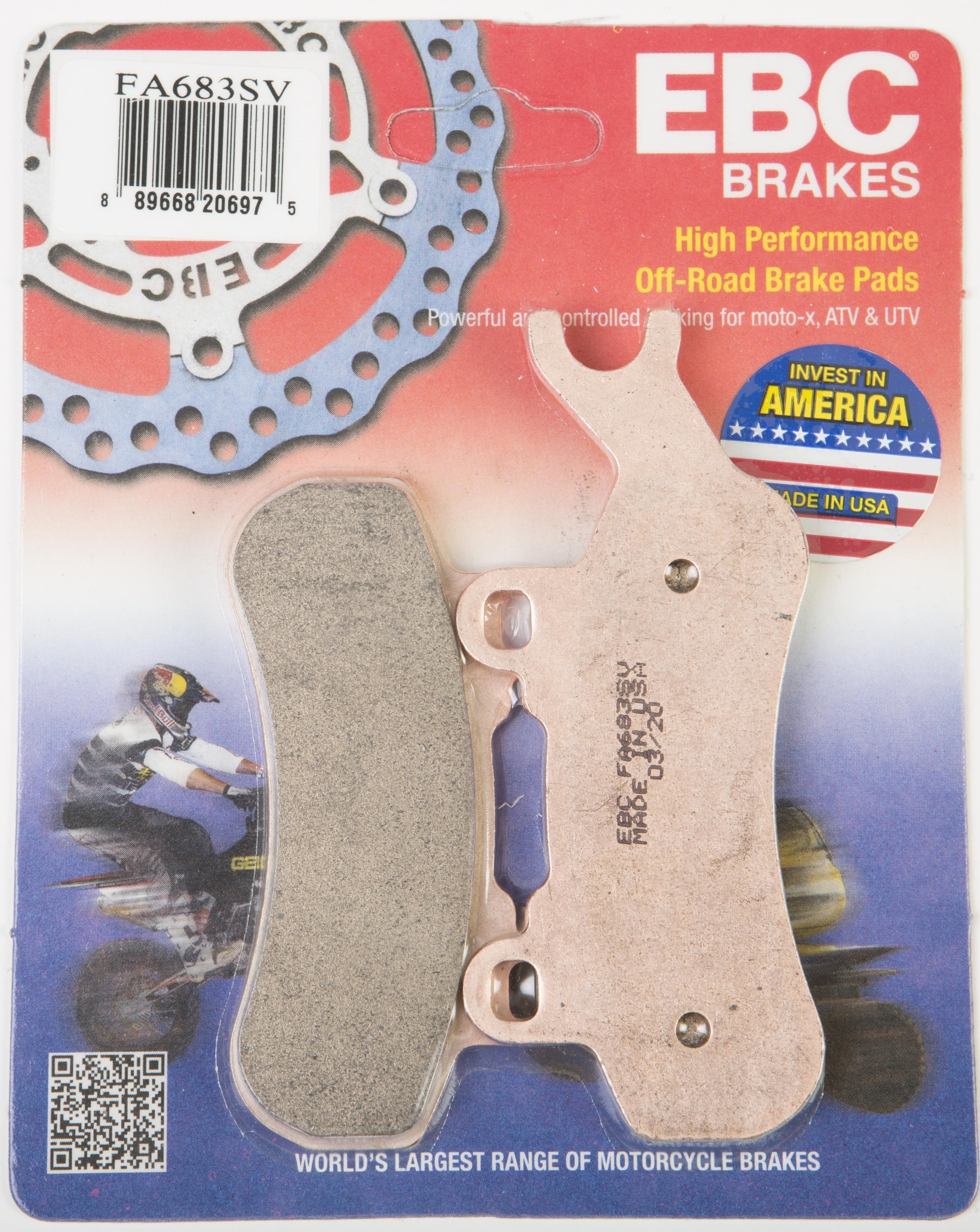 Sintered Severe Duty Brake Pads - Right, Front or Rear - For 2017+ Can-Am Maverick X3 - Click Image to Close