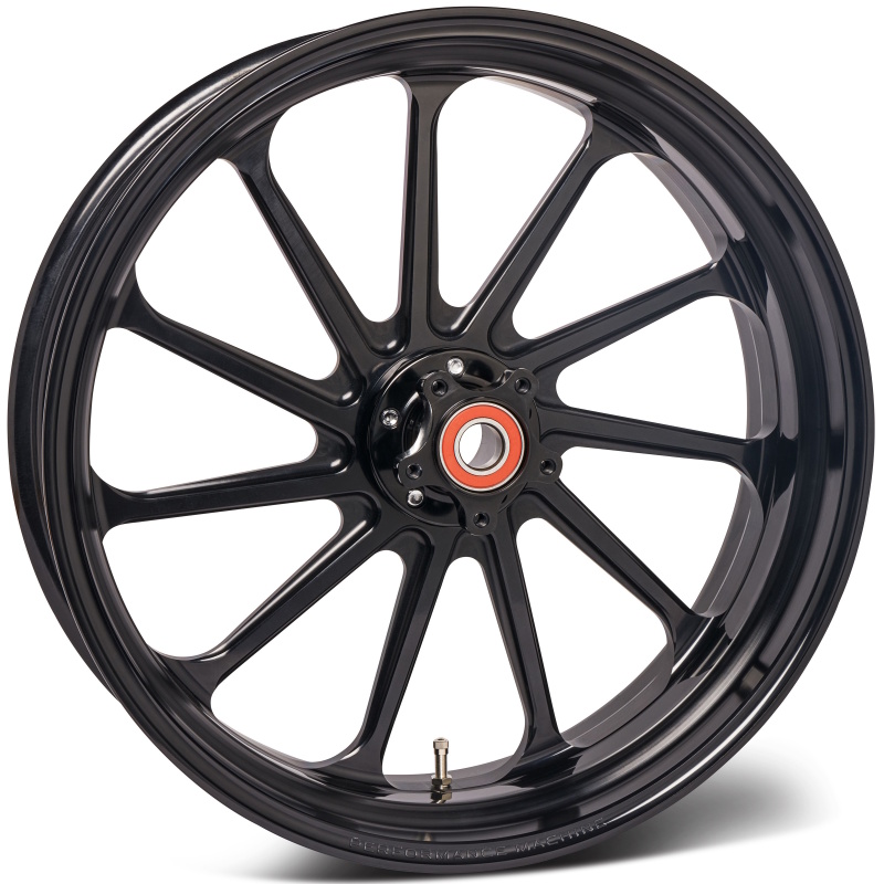 18x5.5 Forged Wheel Assault - Black Ano - Click Image to Close