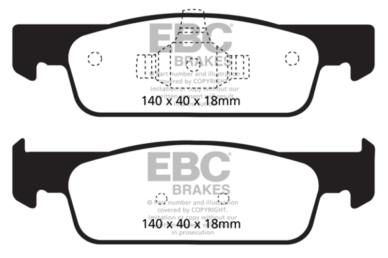 Greenstuff Front Brake Pads - For 2016-2017 Smart Fortwo 0.9L Turbo - Click Image to Close