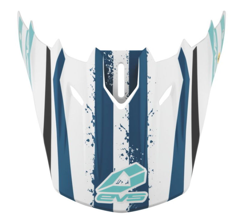 EVS T5 Grappler Helmat Visor - Matte White - Click Image to Close