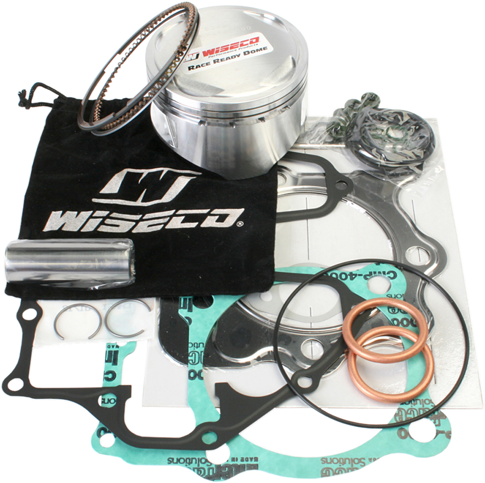 Top End Piston Kit 10:1 Compression - 86.00mm Bore (+1.00mm) - For 96-14 Honda TRX/XR 400 - Click Image to Close