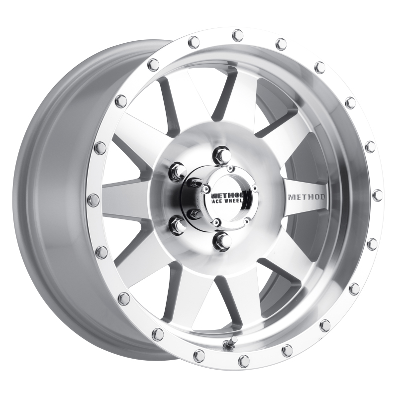 MR301 The Standard 17x9 -12mm Offset 5x5.5 108mm CB Machined/Clear Coat Wheel - Click Image to Close