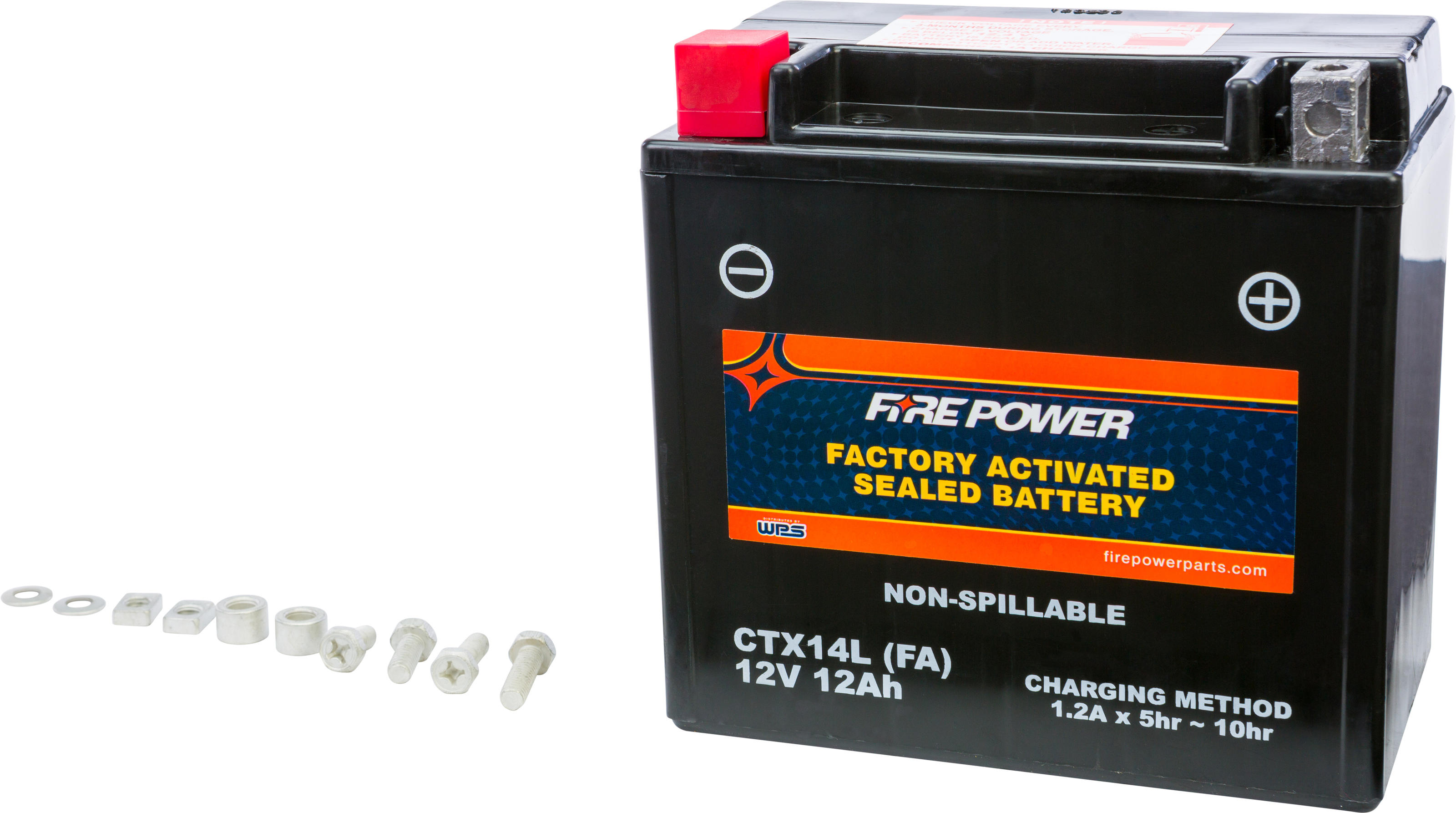 Factory Activated Sealed Battery - Replaces YTX14L-BS - Click Image to Close