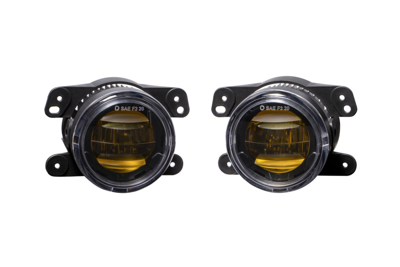 Elite Series Type M Fog Lamps - Yellow (Pair) - Click Image to Close