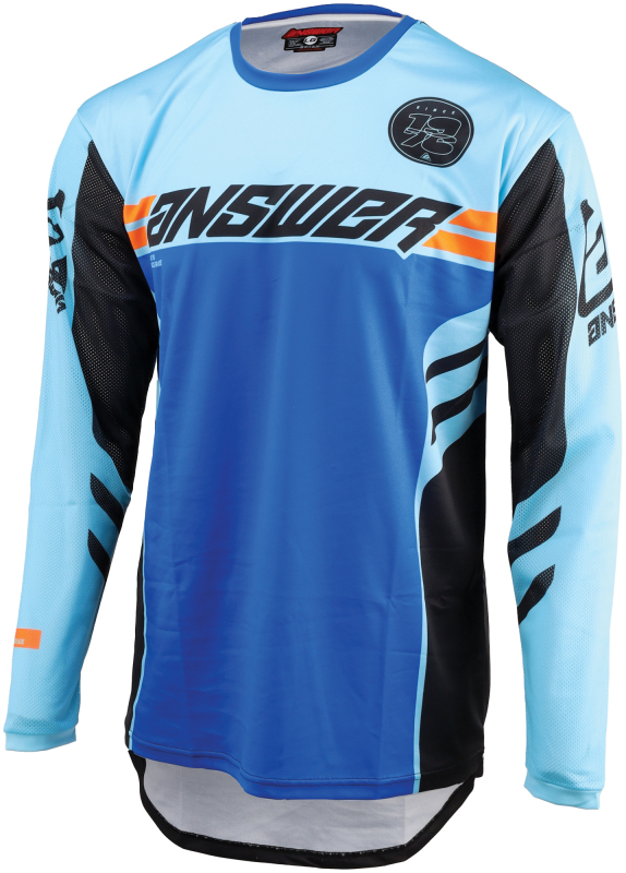 Answer 25 Arkon Nitrus Jersey Blue/Black/Hyper Orange Youth - Large - Click Image to Close