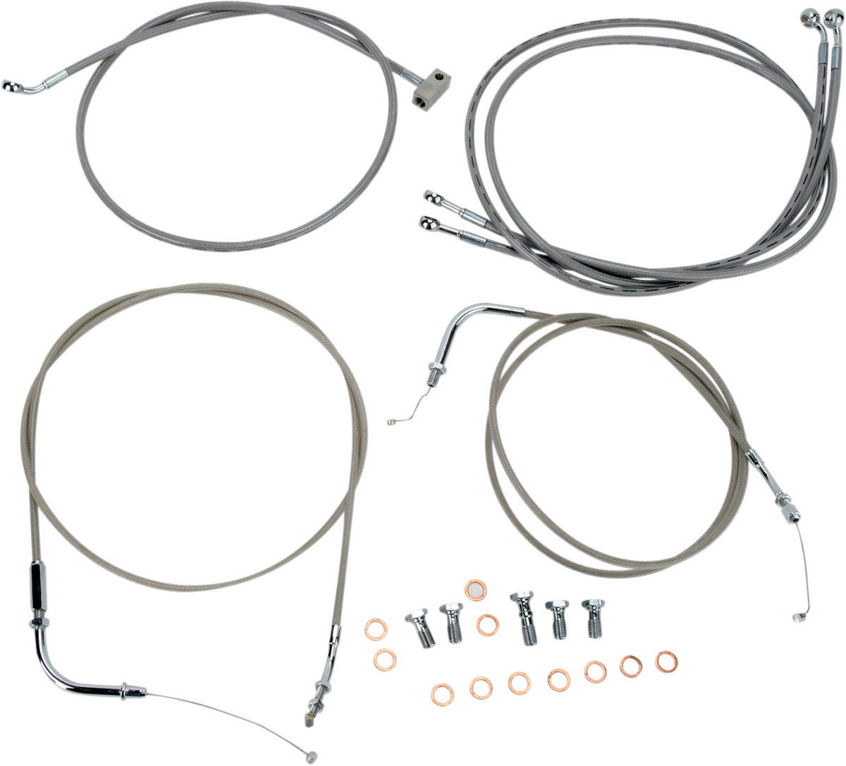 Extended Cable & Line Kit 18"-20" Bar - for 06-14 Stratoliner/Roadliner - Click Image to Close