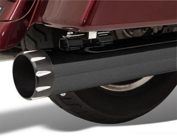 Quick Change 4" Black Dual Slip On Exhaust - Quick Change Slip On Exhaust - Click Image to Close