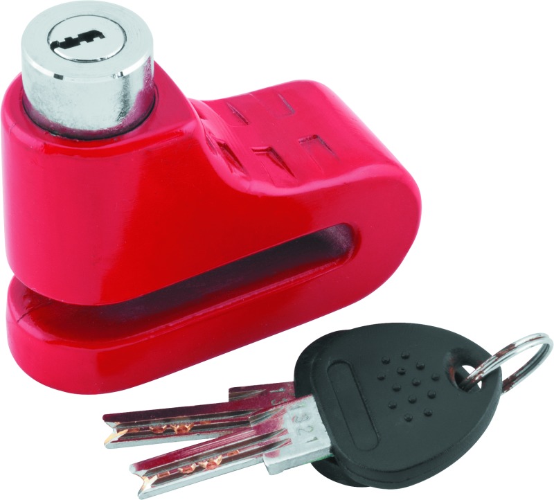 Bully Lock Disc Lock 5.5mm - Red - Click Image to Close