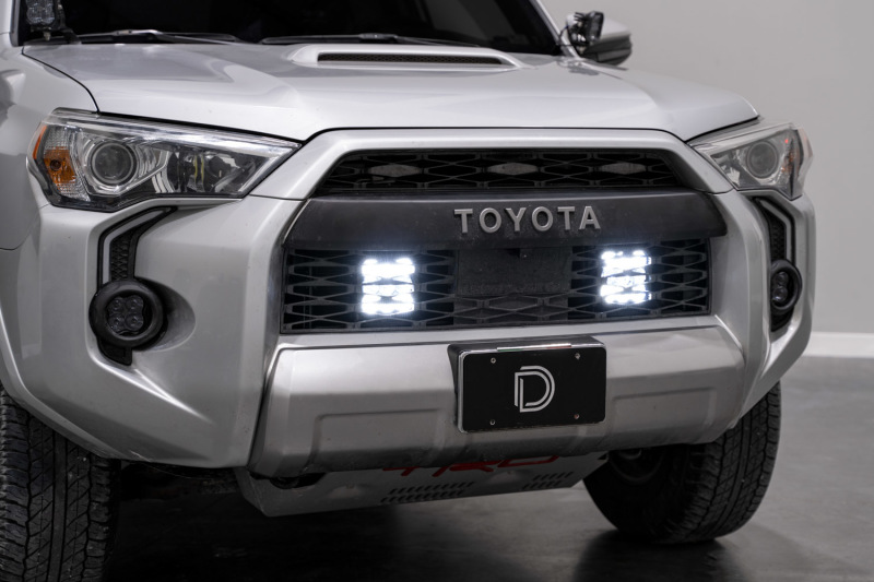 14-23 Toyota 4Runner SS5 Stealth Grille LED 4-Pod Kit - Pro White Combo - Click Image to Close