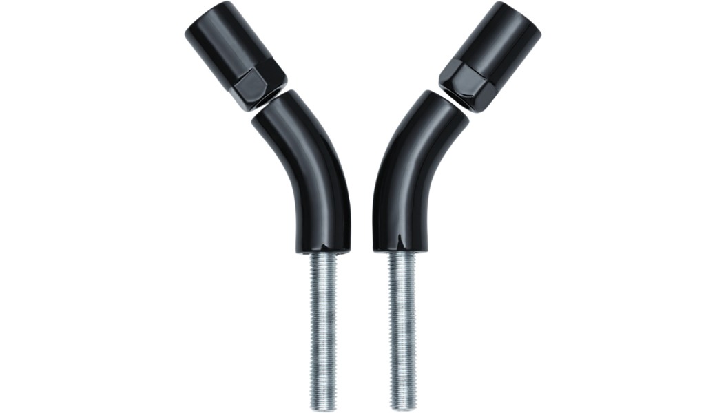 Mirror Stem 3in Outward Extenders Black - Click Image to Close