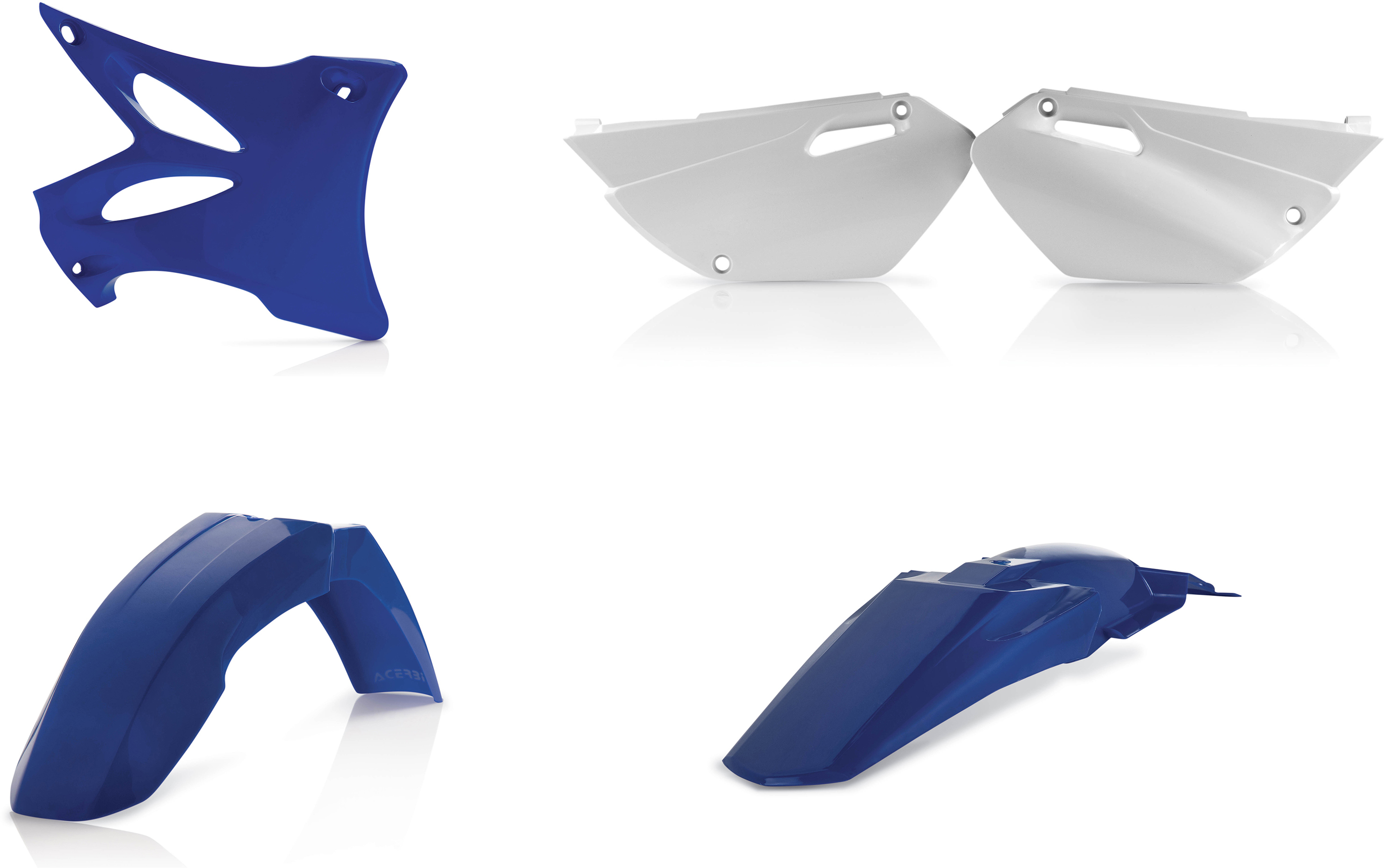 Blue Plastic Kit - For 02-14 Yamaha YZ85 - Click Image to Close