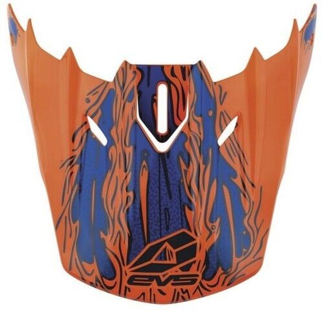 EVS T5 Egon Visor - Orange - Click Image to Close