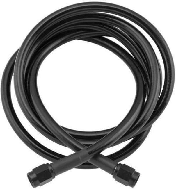 70in Universal Stainless Steel Brake Hose - Black w/Black Ends - Click Image to Close