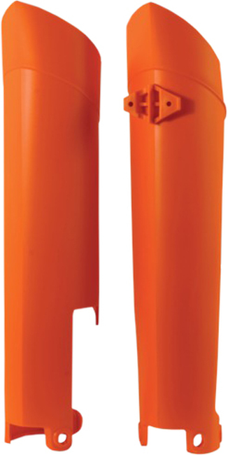 Lower Fork Cover Set - Orange - For 07-15 KTM 14-15 Husqvarna - Click Image to Close