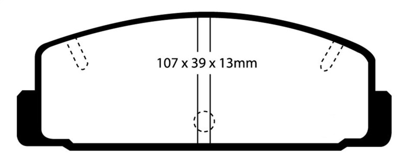 Redstuff Rear Brake Pads - For 03-04 Mazda Protege 2.0 Turbo (Mazdaspeed) - Click Image to Close